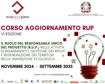 corso aggiornamento RUp bonifiche