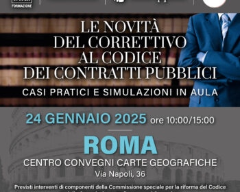 Corso appalti Roma: le novità del correttivo al Codice dei contratti pubblici